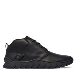 Trzewiki CAT Footwear. Czarne botki męskie CAT Footwear, bez wzorów, bez obcasa, bez zapięcia. Za 559.99 zł.