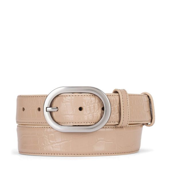 Pasek GINO ROSSI. Brązowe paski damskie Gino Rossi, bez wzorów. Za 99.99 zł.