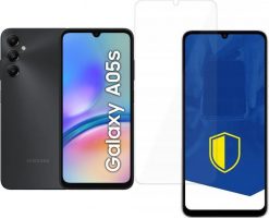 Smartfon Samsung Galaxy A05s 4/64GB Czarny (SM-A057GZKUEUB) + FlexibleGlass. Czarne smartfony SAMSUNG. Za 431.00 zł.