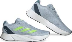 Adidas Buty damskie adidas Duramo SL niebiesko-zielone IF7273 38 2/3. Niebieskie obuwie sportowe damskie Adidas, bez wzorów, bez zapięcia. Za 255.53 zł.