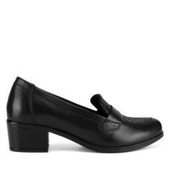 Czółenka Go Soft. Czarne czółenka damskie GO SOFT, bez wzorów, bez obcasa, bez zapięcia. Za 199.99 zł.