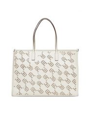 Tommy Hilfiger Torebka Th City AW0AW17501 Écru. Shopperki damskie Tommy Hilfiger, bez wzorów, ze skóry, bez dodatków. Za 649.99 zł.