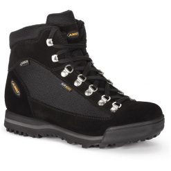 Buty trekkingowe Aku Ultra Light Micro GTX WS z Vibram i GORE-TEX. Czarne obuwie trekkingowe damskie Aku, z gore-texu, za kostkę, bez zapięcia. Za 829.00 zł.