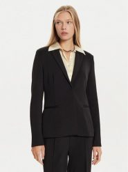 Calvin Klein Marynarka K20K207646 Czarny Regular Fit. Czarne marynarki i żakiety damskie Calvin Klein, bez wzorów, z syntetyku, bez kołnierzyka, bez ramiączek. Za 479.99 zł.