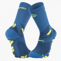Wysokie skarpety BV Sport Ultra 2. Niebieskie skarpety męskie BV SPORT, bez wzorów, z materiału. Za 116.50 zł.