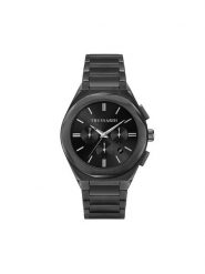 Trussardi Zegarek R2453156002 Czarny. Czarne, analogowe zegarki męskie TRUSSARDI, bez wzorów. Za 809.99 zł.