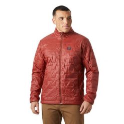 Kurtka narciarska Helly Hansen Lifaloft. Czerwone kurtki sportowe męskie Helly Hansen, na zimę, m, bez wzorów, bez kaptura, narciarskie. Za 851.00 zł.