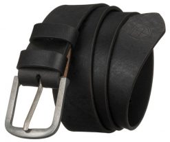 Pasek skórzany Peterson PTN PS-03 czarny. Czarne paski męskie Peterson, z materiału, klasyczne. Za 39.99 zł.