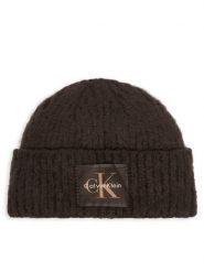 Calvin Klein Czapka LV04F8104G Brązowy ciemny. Brązowe czapki damskie Calvin Klein, na zimę, bez wzorów, z poliesteru. Za 209.99 zł.