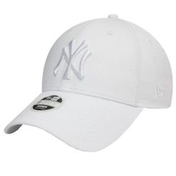 Damska czapka z daszkiem New Era MLB New York Yankees. Białe czapki damskie New Era, na lato, bez wzorów, z bawełny, klasyczne. Za 109.99 zł.