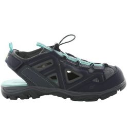 Sandały turystyczne damskie Regatta Westshore II. Niebieskie obuwie sportowe damskie Regatta, bez wzorów, bez obcasa, bez zapięcia. Za 175.84 zł.