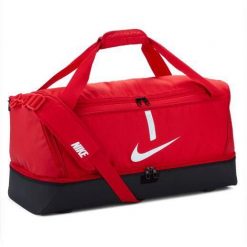 Torba sportowa unisex Nike Academy Team Bag pojemność 59 L. Białe torby sportowe męskie Nike, bez wzorów. Za 199.99 zł.