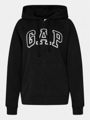 Gap Bluza 463503-02 Czarny Regular Fit. Czarne bluzy damskie GAP, xxs, bez wzorów, z bawełny, bez ramiączek, bez kaptura. Za 149.99 zł.