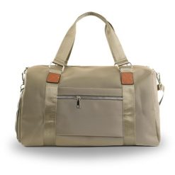 Torba podróżna weekendowa Solier FB51 Rimma khaki. Brązowe torby podróżne damskie Solier, bez wzorów, z materiału, na ramię, duże. Za 219.00 zł.