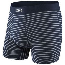 SAXX Bokserki męskie Undercover Boxer Brief Navy Skp St (rozmiar L). Niebieskie bokserki męskie Saxx, bez wzorów. W wyprzedaży za 95.00 zł.