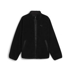 Męska dwustronna kurtka sherpa PUMA Black. Czarne kurtki męskie Puma, m, bez wzorów, z tkaniny, sportowe, bez kaptura. Za 363.99 zł.
