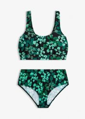 Bikini bustier (2 części). Czarne bikini bonprix, bez wzorów. Za 112.99 zł.