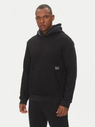 EA7 Emporio Armani Bluza 7M000141 AF13538 UC001 Czarny Regular Fit. Czarne bluzy męskie EA7 Emporio Armani, m, bez wzorów, z syntetyku, bez ramiączek, bez kaptura. Za 429.99 zł.