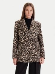 Maryley Marynarka 25IB112/36BE Beżowy Regular Fit. Brązowe marynarki i żakiety damskie Maryley, bez wzorów, z syntetyku, bez kołnierzyka, bez ramiączek. Za 1,049.00 zł.