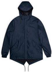 Rains płaszcz przeciwdeszczowy unisex FISHTAIL JACKET W3 18010 47 NAVY XS. Niebieskie płaszcze damskie Rains, xs, bez wzorów, sportowe, bez kołnierzyka, bez kaptura. Za 756.44 zł.