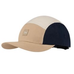 Czapka z daszkiem dla dorosłych 5 Panel Venture Cap. Żółte czapki damskie Buff, bez wzorów, z bawełny, sportowe. Za 169.99 zł.