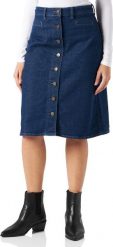 LEE BUTTON THROUGH SKIRT DAMSKA SPÓDNICA JEANSOWA JEANS DARK WILMA L30HDJGR 112106453. Spódnice damskie Lee, l, bez wzorów, z jeansu. Za 189.99 zł.