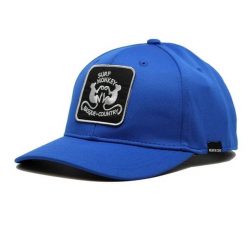 Czapka Trucker – Z Recyklingu – 6 Paneli – Jeden Rozmiar (Niebieska). Niebieskie czapki damskie SURF MONKEY, bez wzorów, z gumy. Za 179.95 zł.
