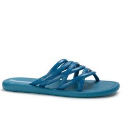 Klapki damskie Ipanema 83606 MUE SOL SLIDE FEM. Niebieskie klapki damskie Ipanema, na lato, bez wzorów, z materiału, eleganckie, bez obcasa, bez zapięcia. Za 49.00 zł.