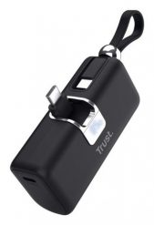 Kieszonkowy powerbank TRUST Pacto 5000 mAh czarny. Czarne powerbanki TRUST. Za 67.99 zł.