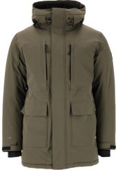 Parka z kapturem Whistler Bluff 10000. Czarne parki męskie Whistler, m, bez wzorów, z materiału, bez kołnierzyka, z kapturem. Za 596.00 zł.