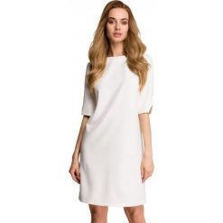 Klasyczna minimalistyczna sukienka. Sukienki damskie Style, do pracy, s, bez wzorów, biznesowe, bez kołnierzyka, bez ramiączek, mini, trapezowe. Za 129.00 zł.