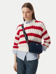 Tommy Jeans Torebka Tjw Ess Daily Crossover AW0AW18769 Granatowy. Niebieskie listonoszki damskie Tommy Jeans, bez wzorów, z jeansu, bez dodatków. Za 289.99 zł.