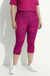 Damskie Legginsy funkcyjne 3/4 szybkoschnące. Niebieskie legginsy damskie Ulla Popken, bez wzorów, z elastanu. Za 191.99 zł.