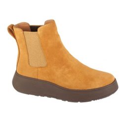 Buty FitFlop F-Mode GR7-A77 brązowe. Brązowe botki damskie bez wzorów, z gumy, za kostkę, bez obcasa, bez zapięcia. Za 696.28 zł.