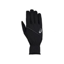 Rękawiczki do biegania Asics Thermal Gloves. Czarne rękawiczki męskie Asics, bez wzorów. Za 139.00 zł.