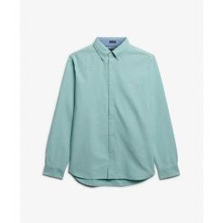 Koszula z długim rękawem Superdry Preppy Oxford. Zielone koszule męskie Superdry, xl, bez wzorów, eleganckie, bez kołnierzyka, bez ramiączek. Za 266.65 zł.