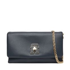 Torebka Tommy Hilfiger. Niebieskie torebki do ręki damskie Tommy Hilfiger, bez wzorów, bez dodatków. Za 459.99 zł.