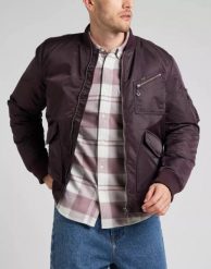 LEE BOMBER JACKET MĘSKA KURTKA PRZEJŚCIOWA VELVET L87GOS74 112321557. Kurtki męskie Lee, l, bez wzorów, bez kaptura. Za 379.99 zł.