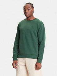 Quiksilver Bluza Salt Water Crew EQYFT05158 Zielony Regular Fit. Zielone bluzy męskie Quiksilver, l, bez wzorów, z bawełny, bez ramiączek, bez kaptura. Za 219.99 zł.