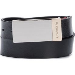 Calvin Klein Pasek Czarny. Czarne paski damskie Calvin Klein, bez wzorów, z materiału. Za 178.95 zł.