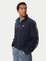 Tommy Jeans Kurtka przejściowa Essential DM0DM23218 Granatowy Regular Fit. Niebieskie kurtki męskie Tommy Jeans, m, bez wzorów, z jeansu, bez kaptura. Za 649.99 zł.