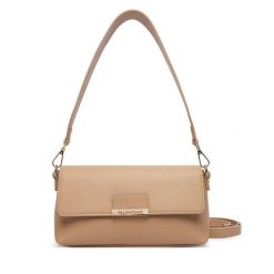 Torebka Valentino. Brązowe listonoszki damskie Valentino, bez wzorów, bez dodatków. Za 549.99 zł.