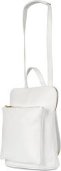 Beltimore Skórzany plecak damski torba 2w1 elegancki A4 włoski pojemny biały Vera Pelle S40. Białe plecaki damskie Beltimore, bez wzorów, eleganckie. Za 249.99 zł.