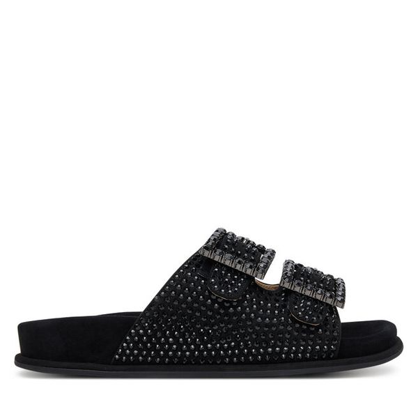 Klapki Alma En Pena. Czarne klapki damskie Alma En Pena, bez wzorów, bez obcasa, bez zapięcia. Za 449.99 zł.