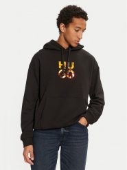 Hugo Bluza Diridood 50522119 Czarny Relaxed Fit. Czarne bluzy męskie Hugo, l, bez wzorów, z bawełny, bez ramiączek, bez kaptura. Za 369.99 zł.