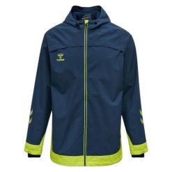 Kurtka Hummel hmlLEAD all weather. Niebieskie kurtki męskie Hummel, m, bez wzorów, sportowe, bez kaptura. W wyprzedaży za 226.50 zł.