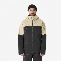 Kurtka narciarska męska Simond FR900 freeride. Brązowe kurtki sportowe męskie SIMOND, l, bez wzorów, bez kaptura, narciarskie. Za 879.99 zł.