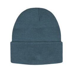 Jednokolorowa Czapka Zimowa Typu Beanie – Zimowa - Morska. Zielone czapki męskie His Story, na jesień, bez wzorów. Za 40.00 zł.