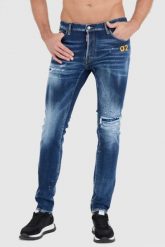 DSQUARED2 Granatowe jeansy cool guy. Niebieskie jeansy męskie Dsquared2, z jeansu. W wyprzedaży za 1,799.99 zł.
