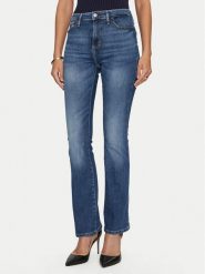 Guess Jeansy W4YA0L D5926 Granatowy Flare Fit. Niebieskie jeansy damskie Guess, z aplikacjami, z bawełny. Za 279.99 zł.